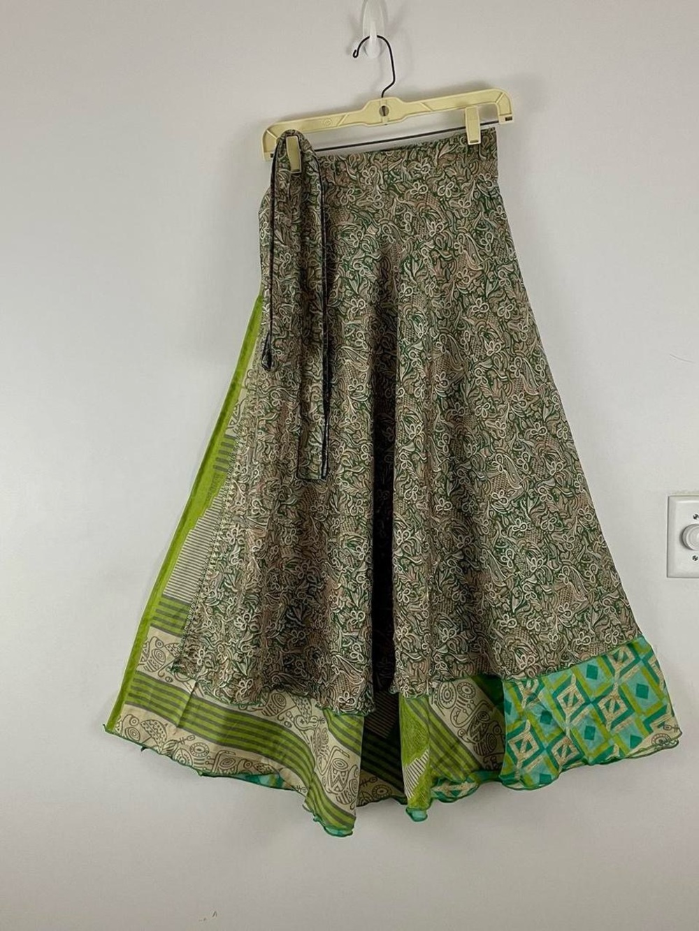 Reversible Wrap Maxi Skirts BINW213